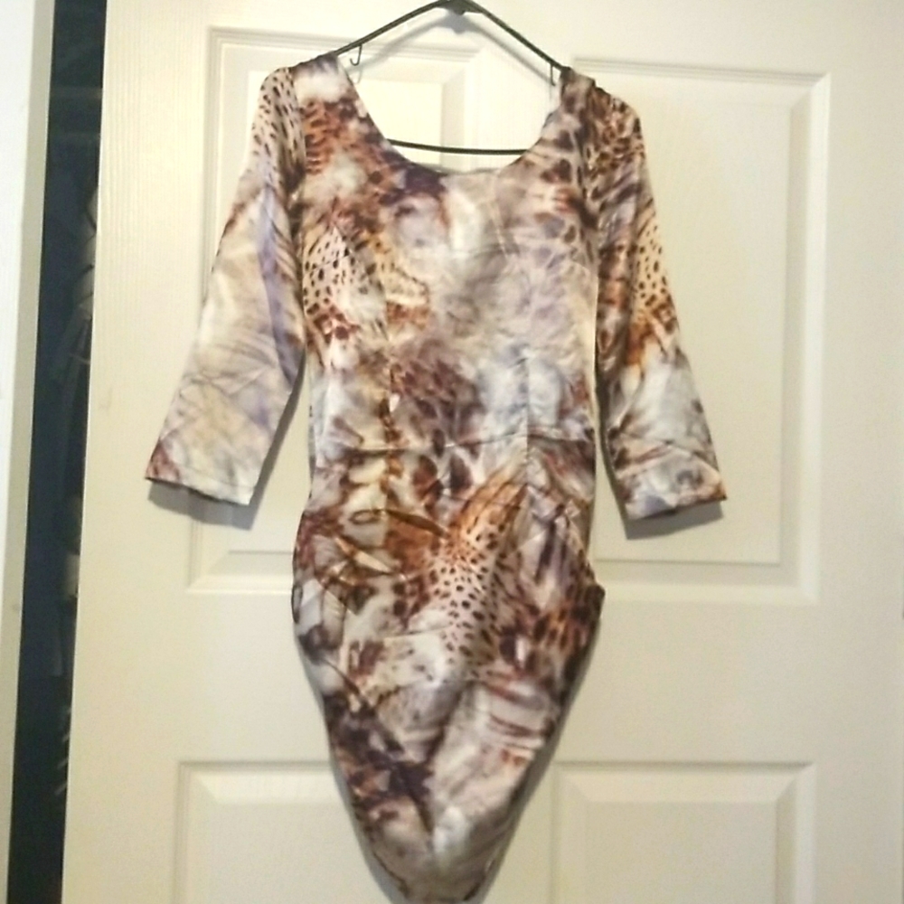Dress for party animal print